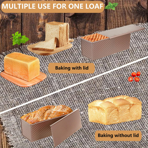 SS&CC loaf pan interior with nonstick coating for easy release