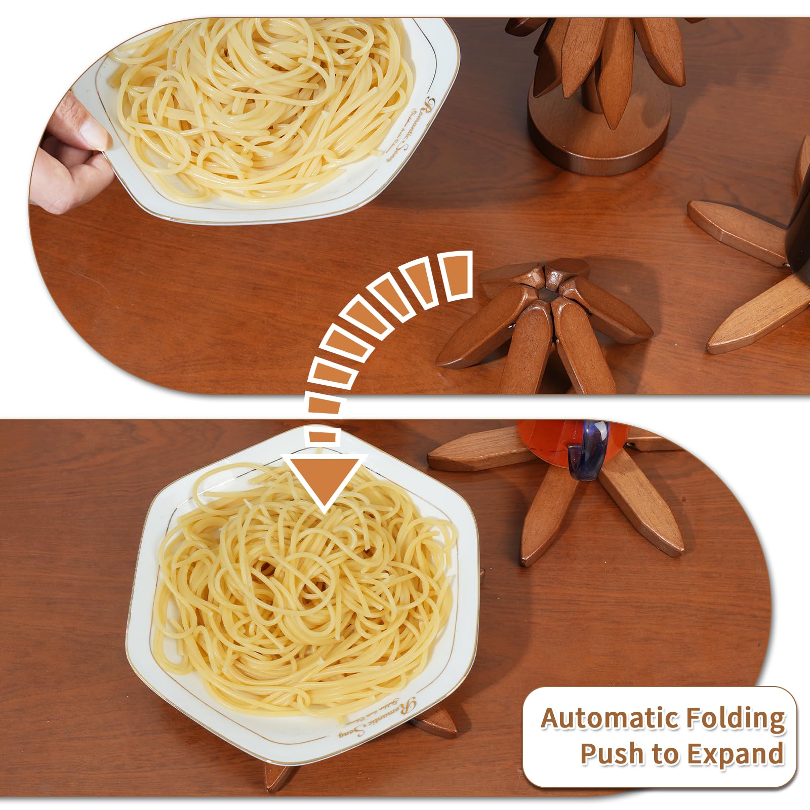 SSFUN parabola pattern trivet highlights craftsmanship and stable hot dish support