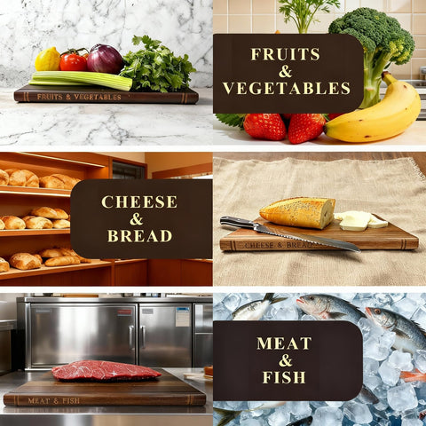 SSHIYEEY meat and fish board keeps raw ingredients separate.