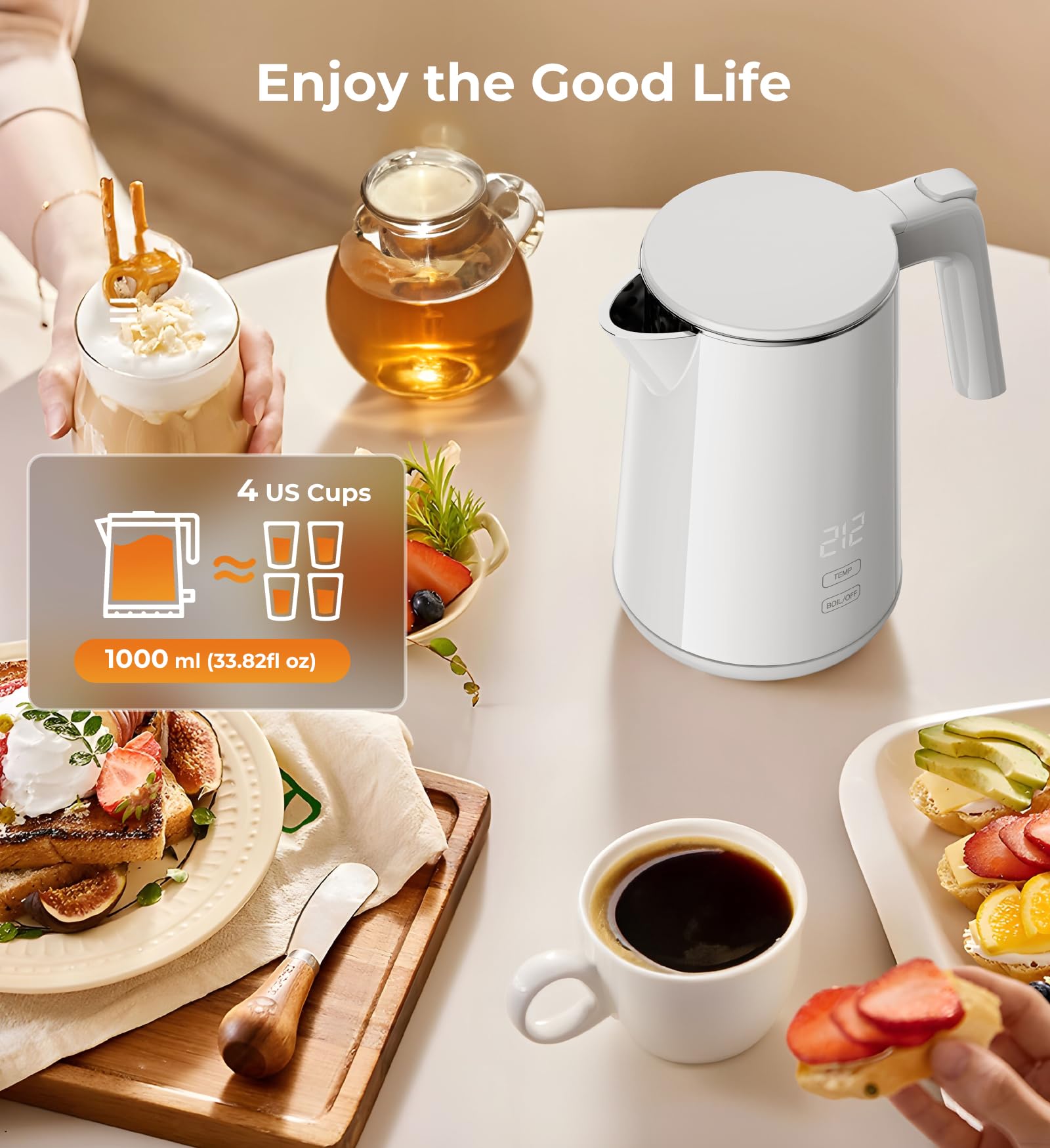 SSYFEI double-wall exterior stays cool to touch.