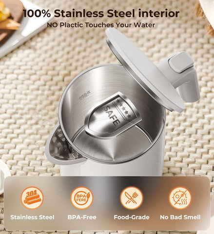 SSYFEI inside view reveals 304 stainless steel interior.
