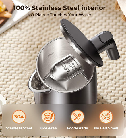 SSYFEI stainless steel interior for durable, BPA-free heating.