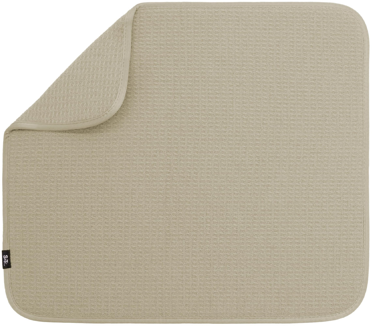 S&T INC. dish drying mat on counter absorbing water quickly.