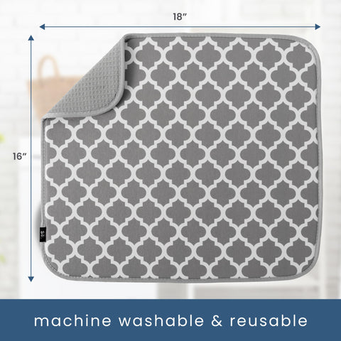 S&T INC dish drying mat doubles as appliance slider for mixers.