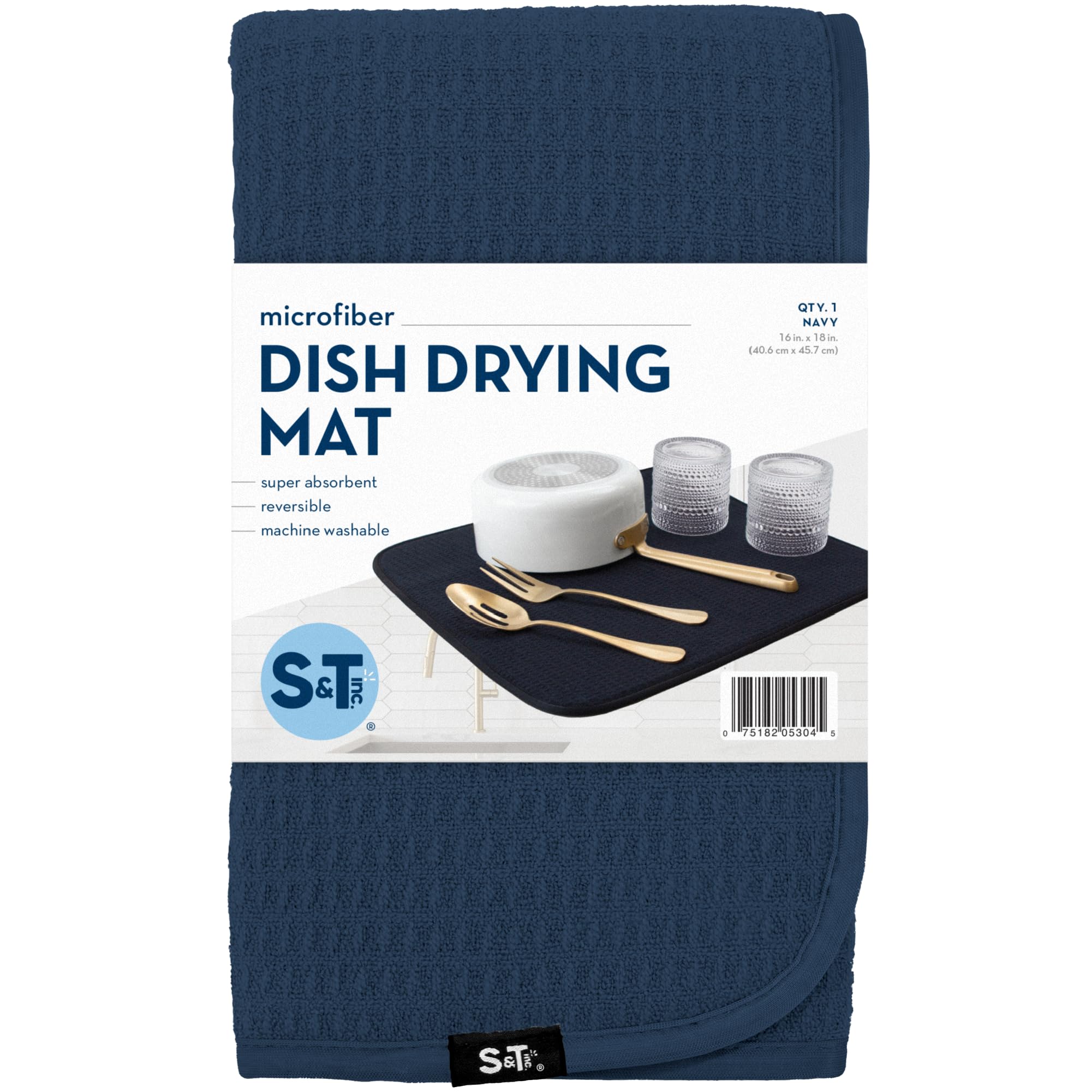 S&T INC. durable microfiber mat protecting countertops from scratches and wear