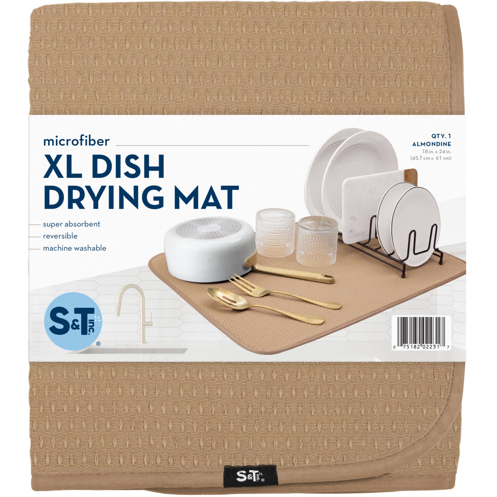 S&T INC. dish mat can double as an appliance slider.