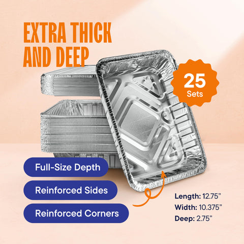 Stack Man heavy-duty aluminum pan ready for busy kitchen workloads.