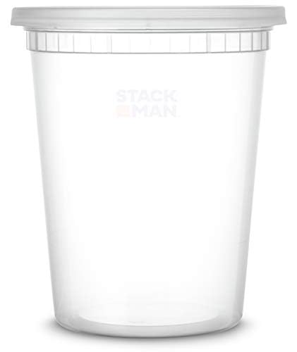 Stack Man reusable and dishwasher-safe for easy cleanup after meals.