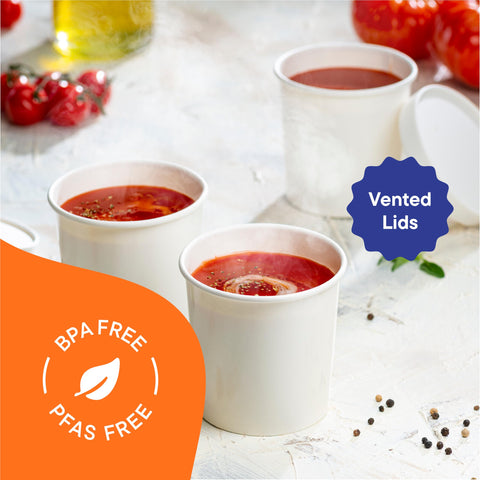 Stack Man tightly rolled rim ensures secure lid fit and smooth sipping on the go.