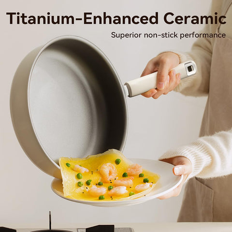 Stackbear cool-touch handle stays comfortable and safe during high heat cooking.