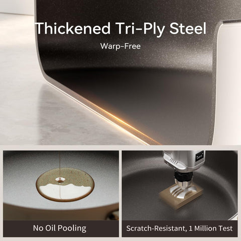 Stackbear deeper design contains splatter while cooking larger portions.