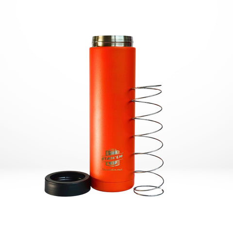 Stack'Em double-can insulated colster maintains chill for two 12oz cans during outdoor adventures.