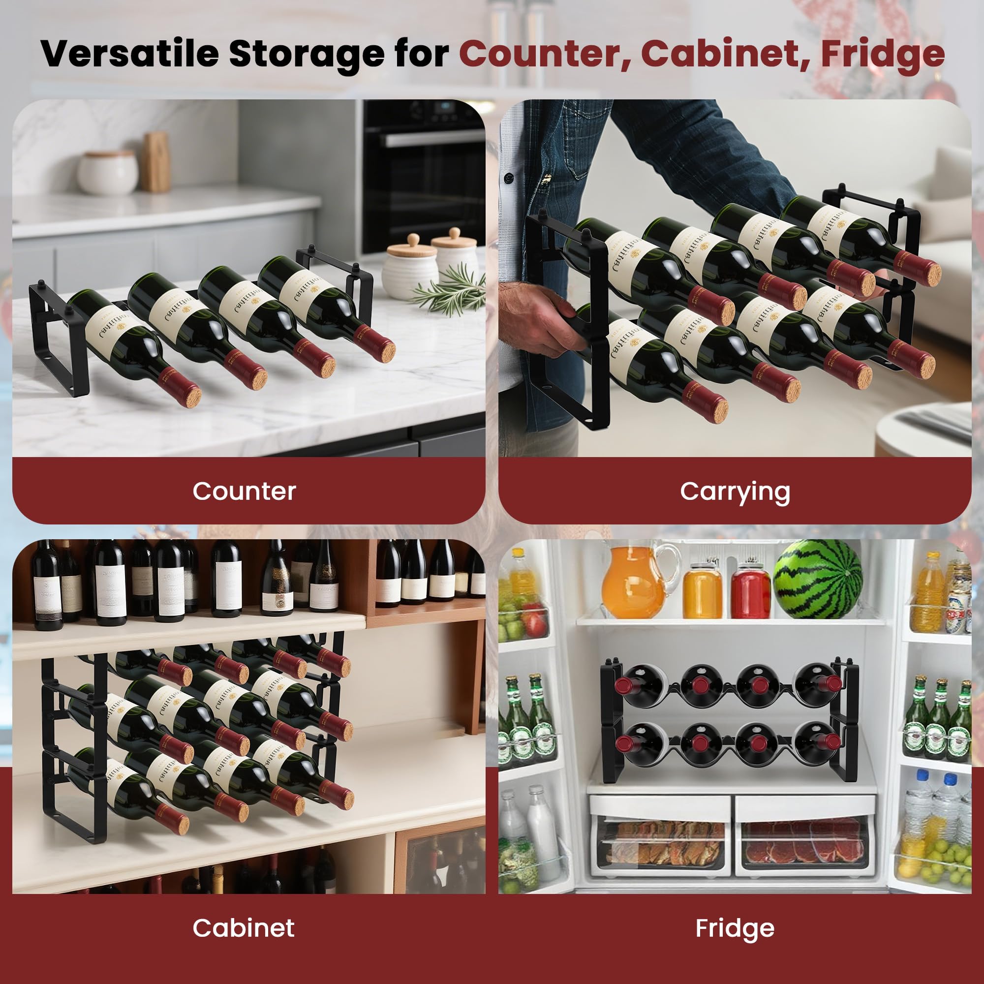 STAEVER cabinet-storage view shows versatile inside or on shelves