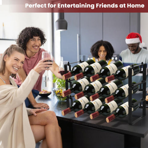 STAEVER freestanding-floor-unit provides stable bottle display in any room