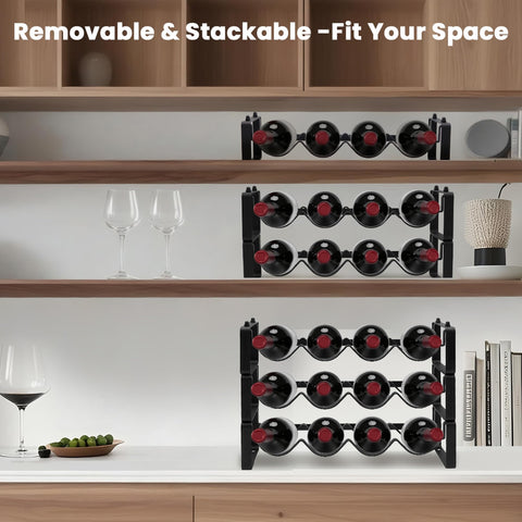 STAEVER fridge-storage-wine-rack keeps bottles organized and within reach.