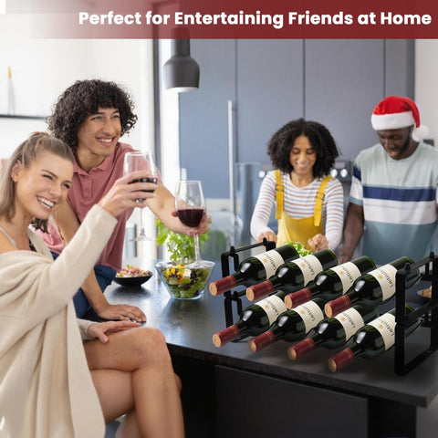 STAEVER modern-black-wine-rack pairs with any decor.