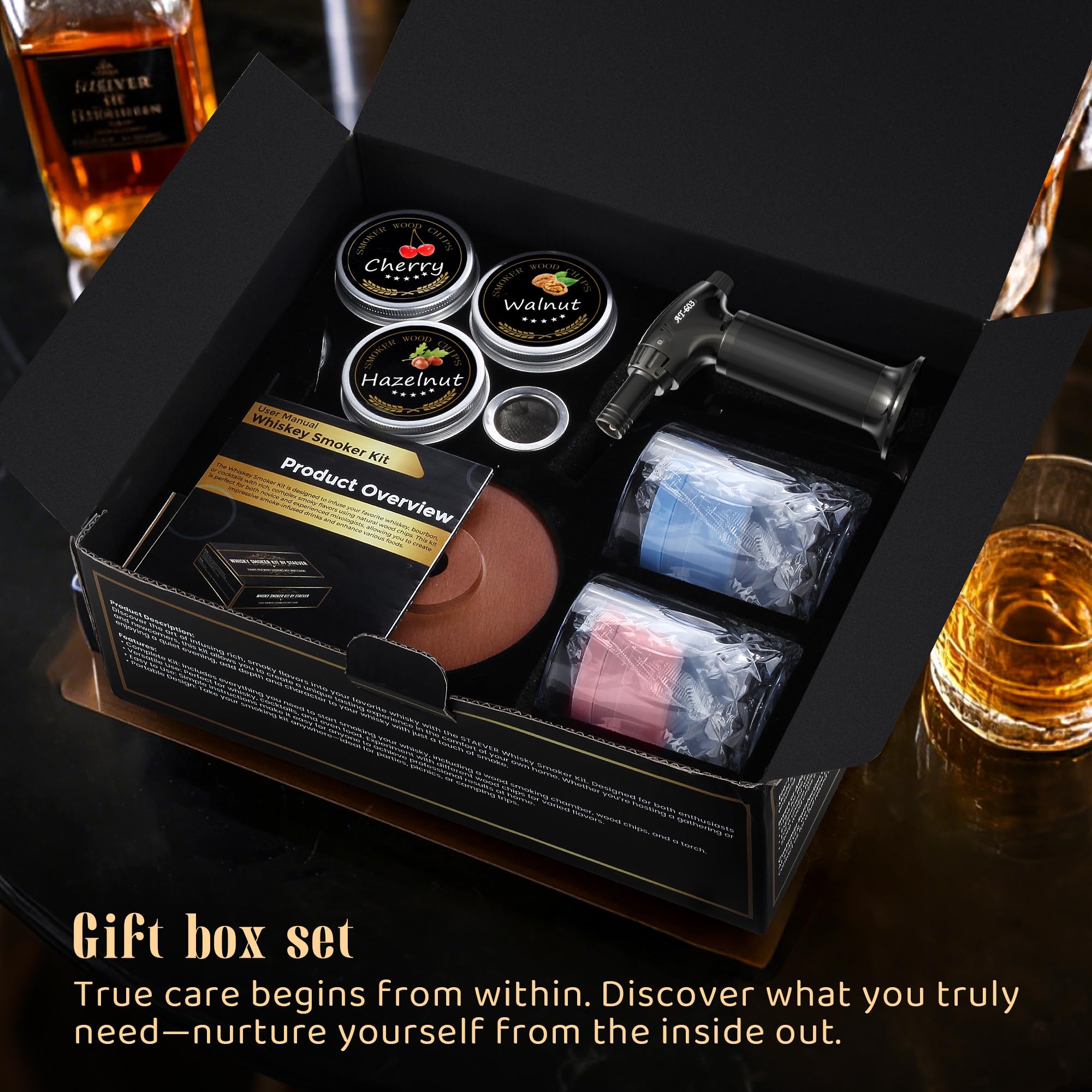 STAEVER premium glasses set elevates whiskey presentation