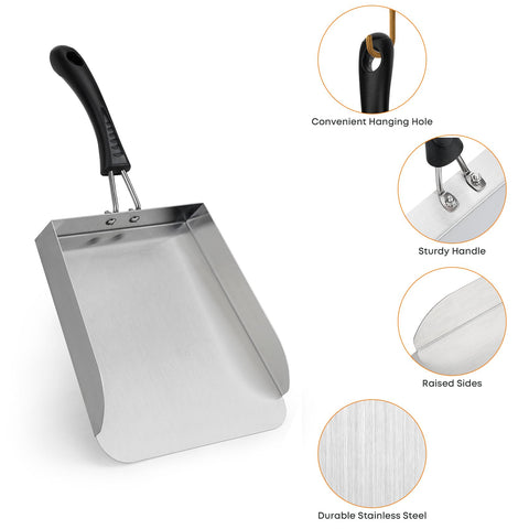 Stanbroil Stainless steel spatula for durable grilling and easy cleaning