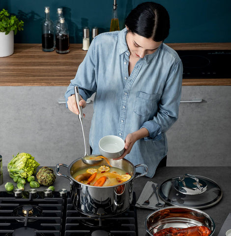 Standcn spaghetti server image for portioning and mixing pasta dishes