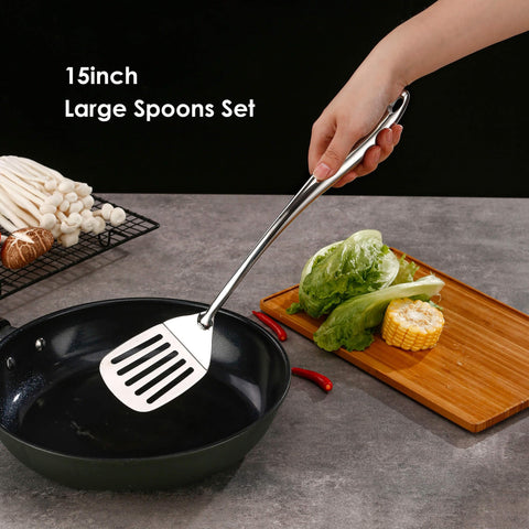Standcn large spoon with heat resistant design