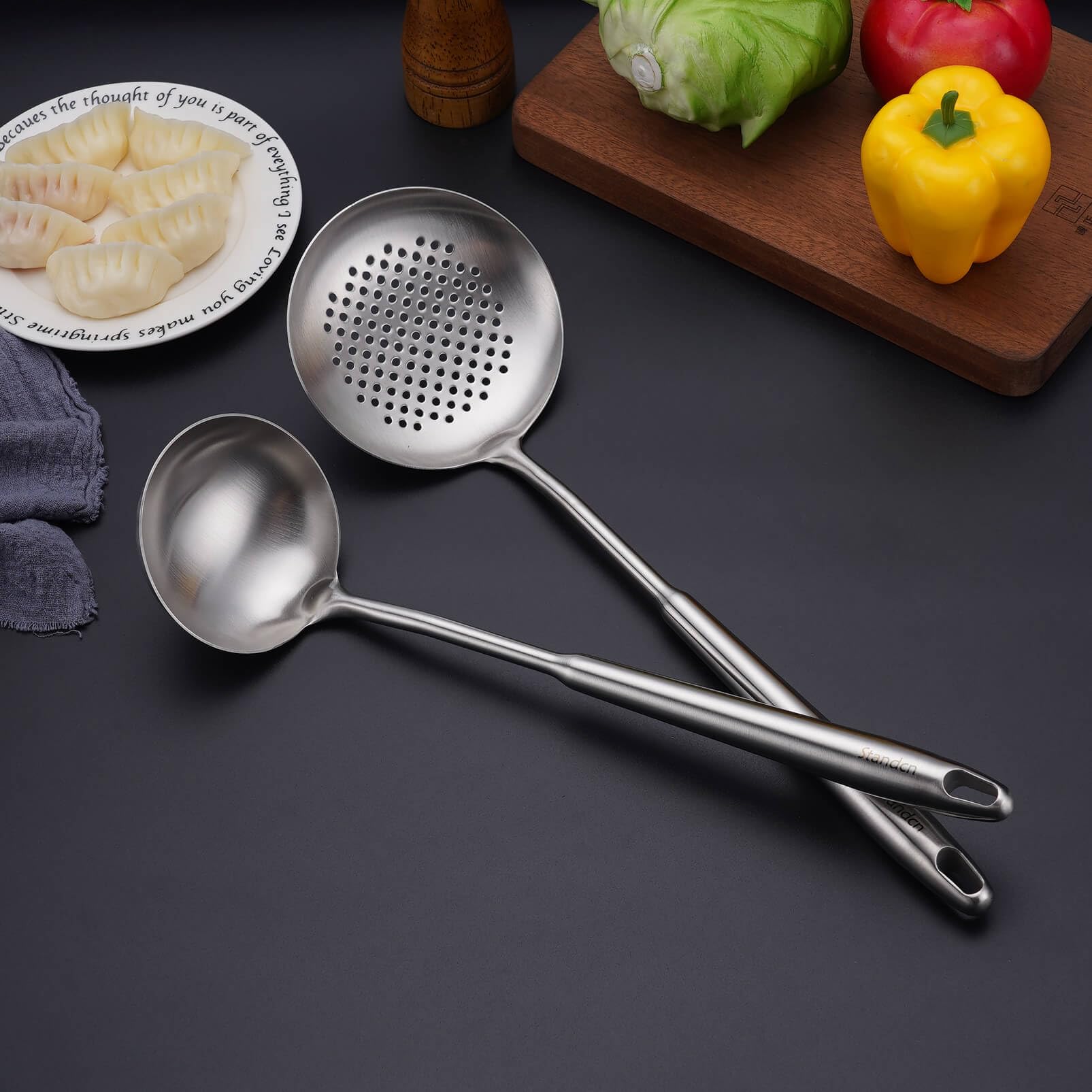 Standcn 6pc utensils dishwasher safe: easy clean-up after busy meal prep.