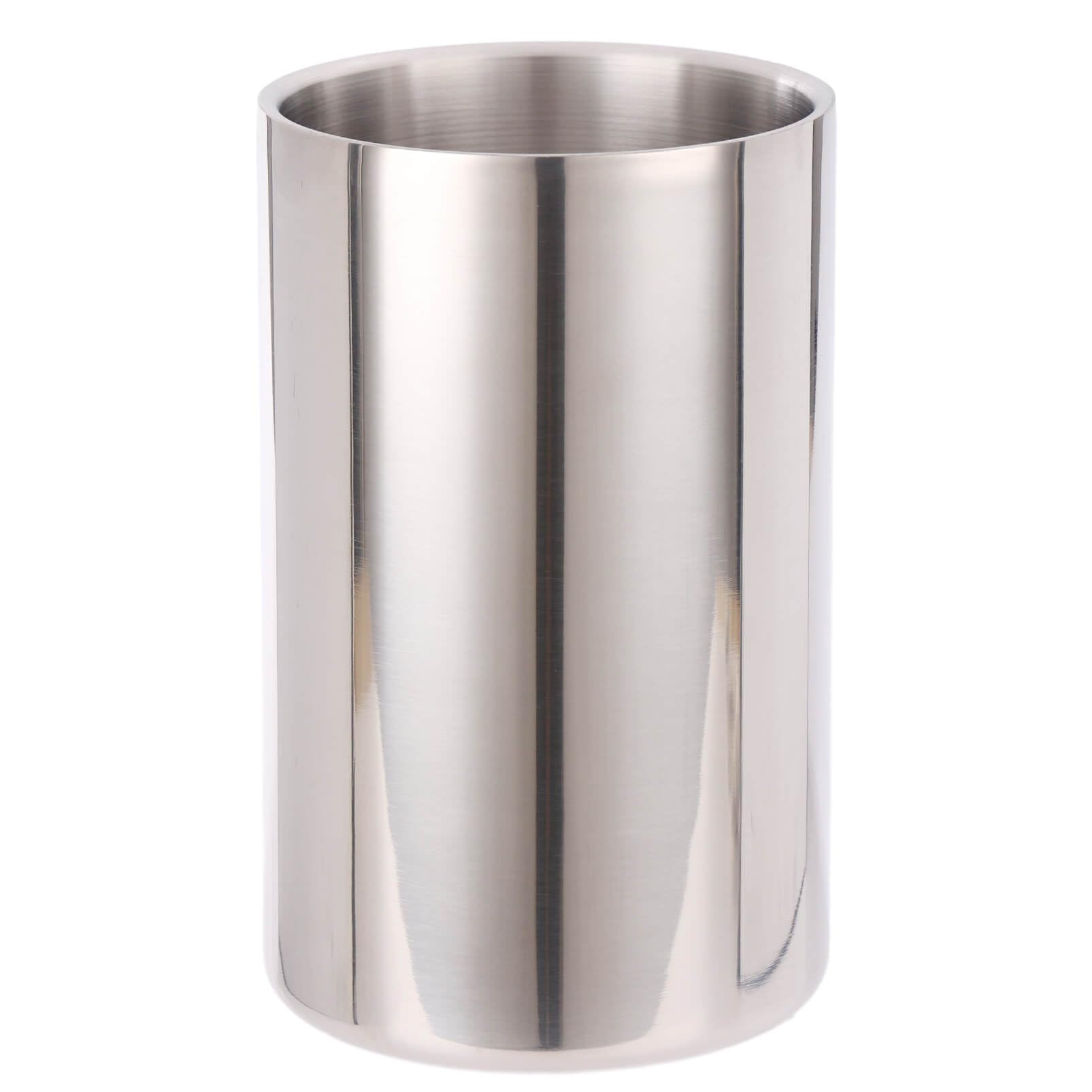 Standcn double wall utensil holder with matte interior and mirror exterior for modern kitchen storage.