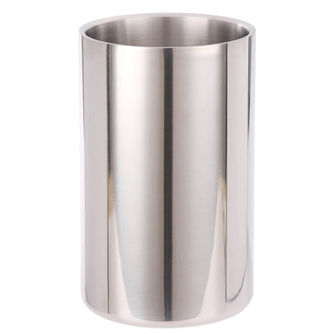 Standcn double wall utensil holder with matte interior and mirror exterior for modern kitchen storage.