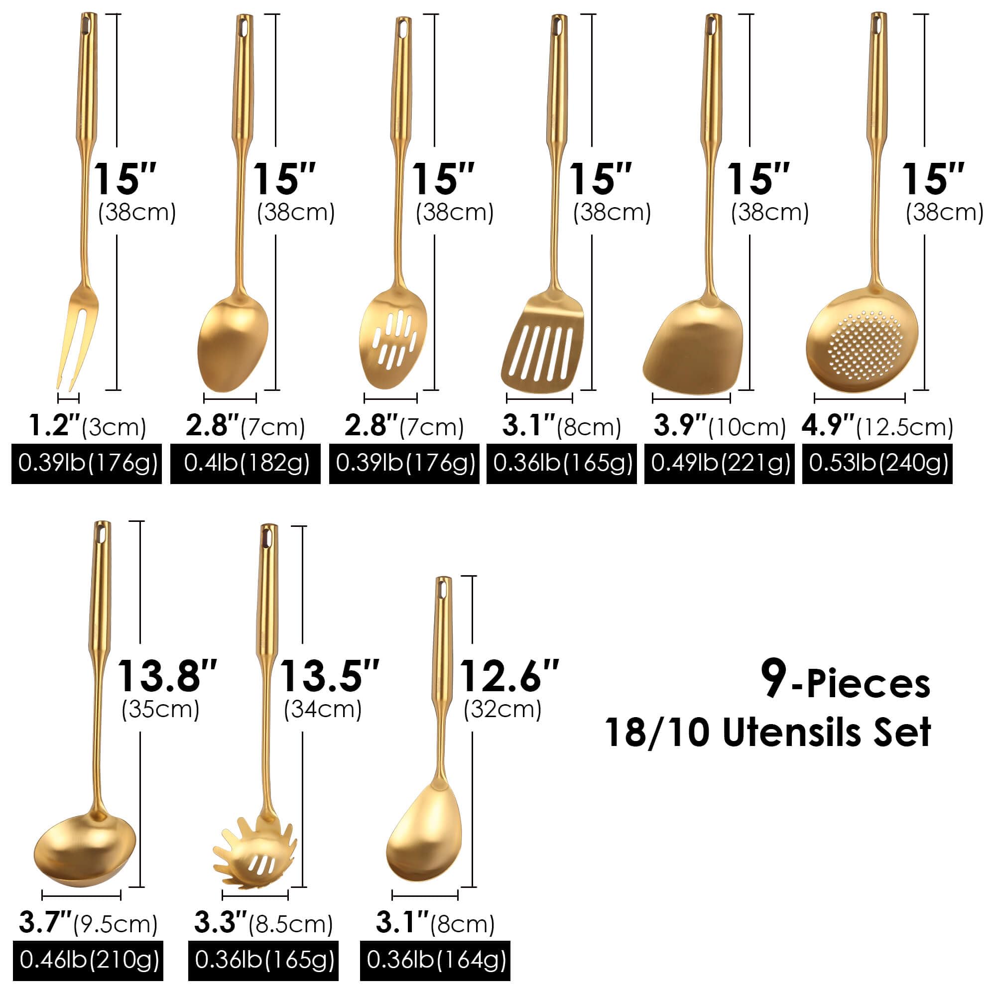 Standcn Gold Utensils Meat Fork for easy carving and serving meals