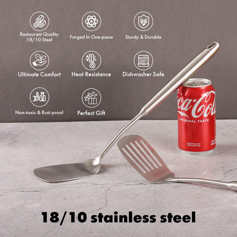 Standcn one-piece forged 304 stainless spatula for durability