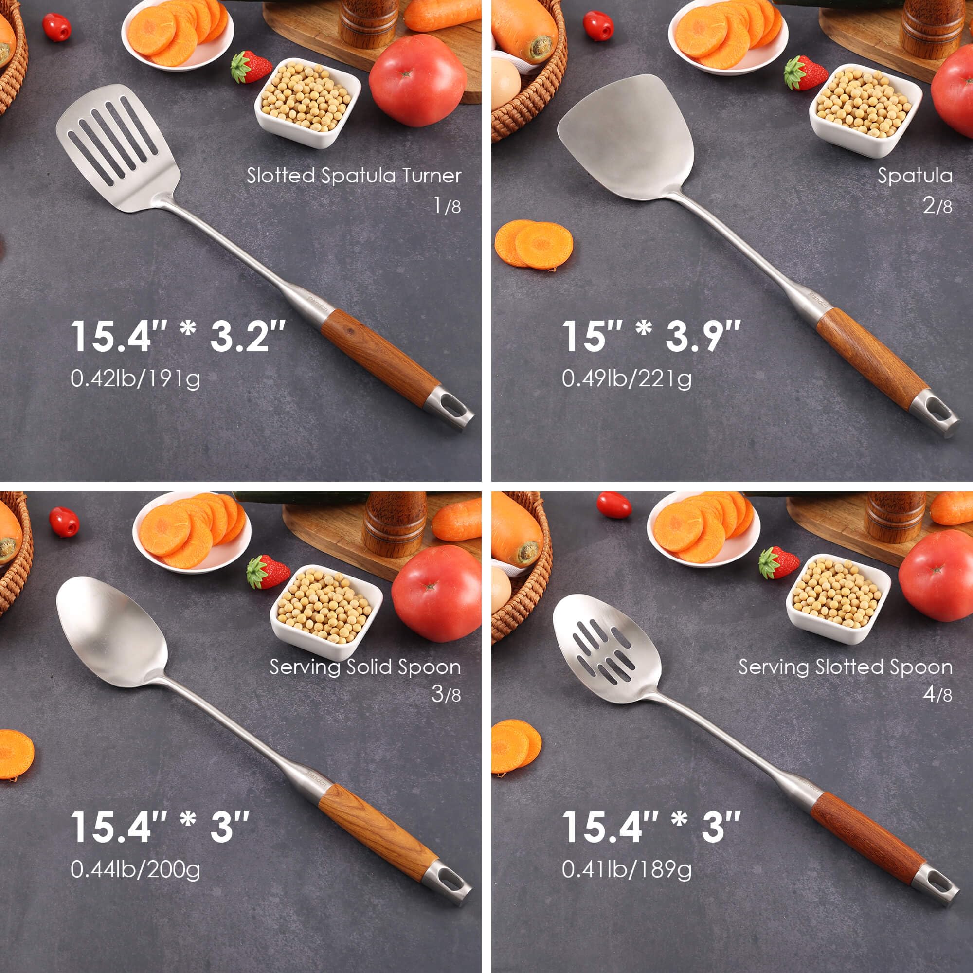 Standcn rosewood spatula: versatile kitchen tool for sautéing and stirring