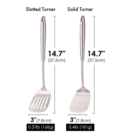 Standcn 14.7-inch solid turner for precise flipping and browning