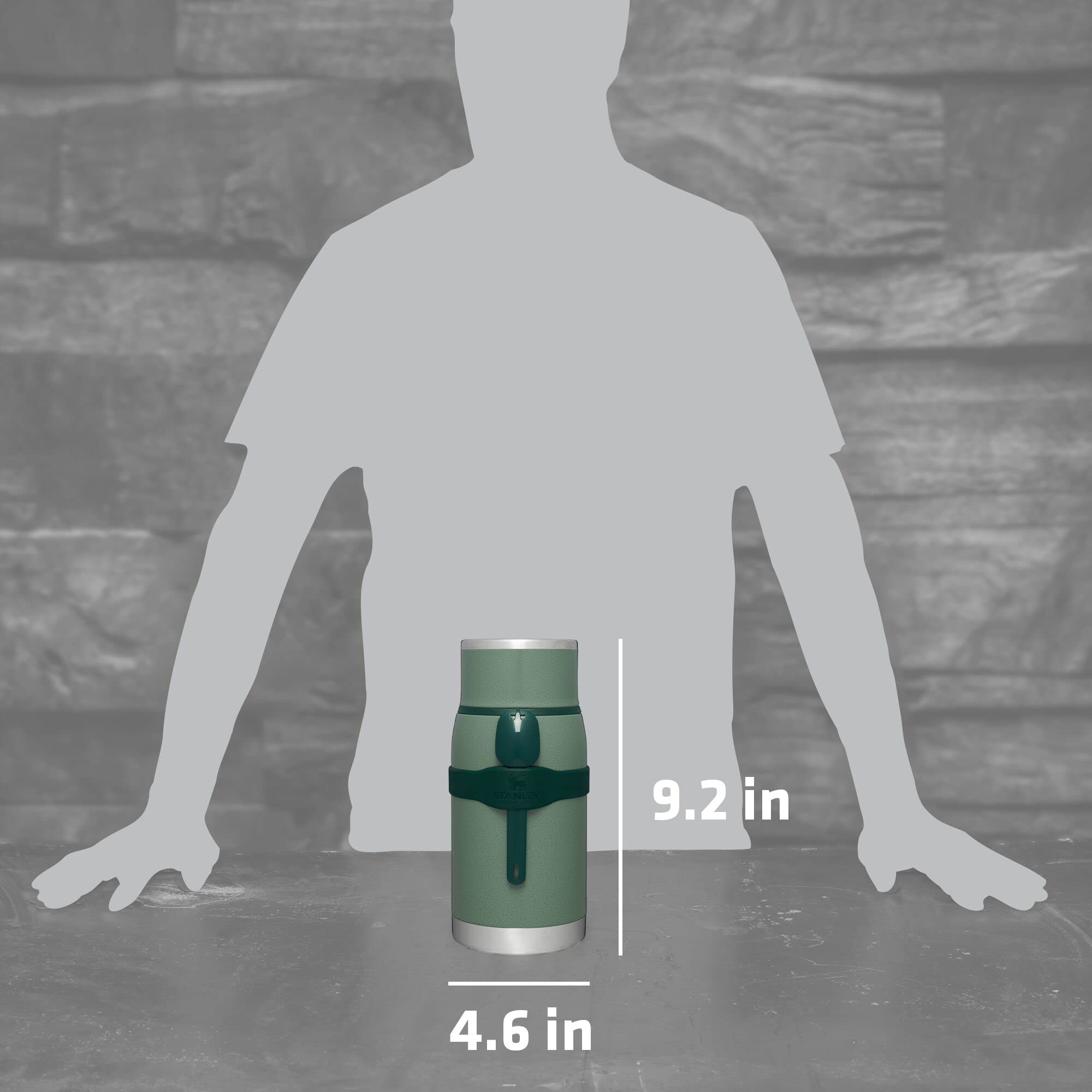 STANLEY 18/8 stainless steel body built for rugged adventures.