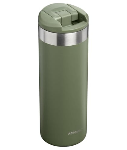 Stanley AeroLight Transit bottle keeps drinks cold for hours and fits car cup holders.