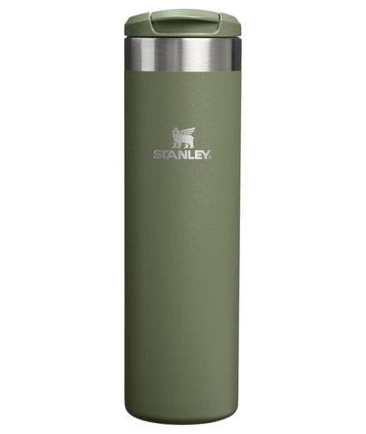 Stanley AeroLight Transit Bottle 20 oz front view, slim profile fits most car cup holders.