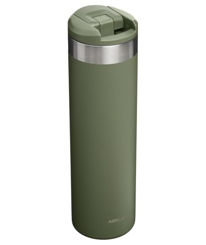 Stanley AeroLight Transit Bottle 20 oz in hand, featherweight steel eases daily carry.