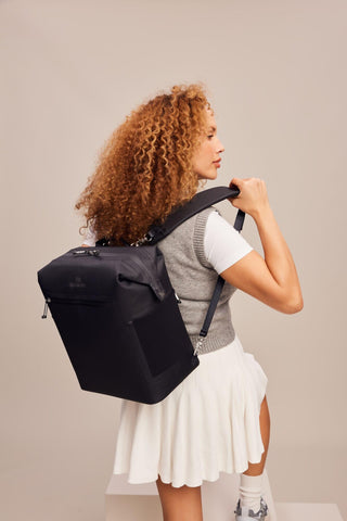 Carry-on friendly design of Stanley Madeleine Midi backpack cooler for flights