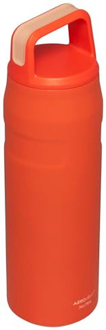 STANLEY cap and carry lid angled handle enables easy sipping on the go.