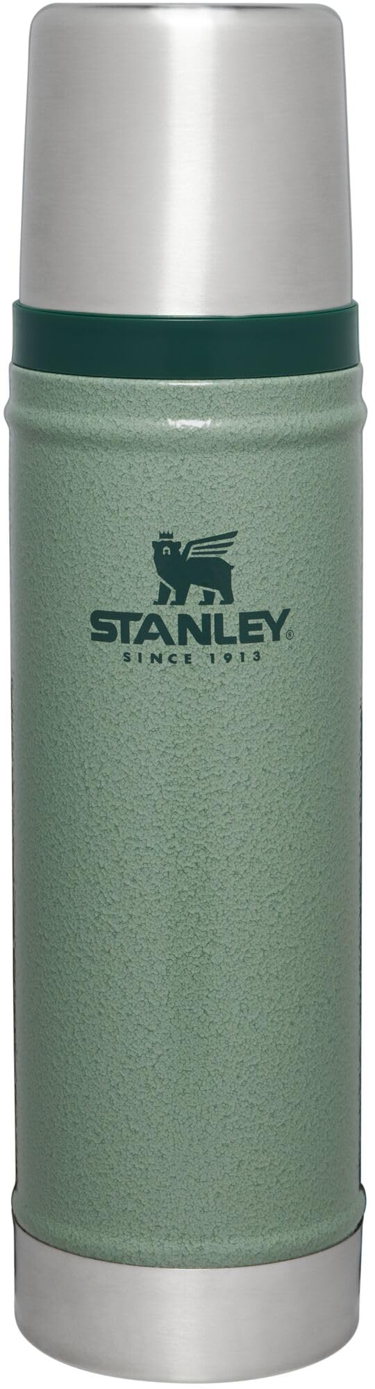 Stanley Classic 20 oz bottle with wide-mouth front view for easy filling and cleaning.