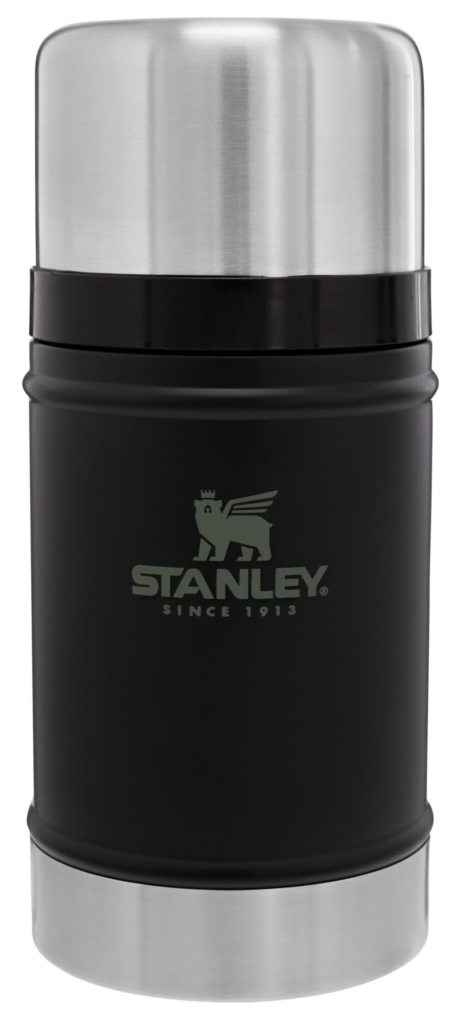 Stanley Classic Large Food Jar 24oz front view shows rugged design for camping meals.