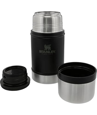 Stanley Classic 24 oz food jar wide-mouth opening enables easy filling and direct sipping.