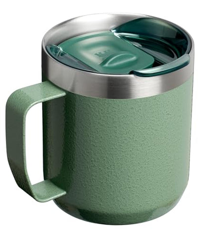 STANLEY mug with double-wall insulation keeps beverages hot or cold.