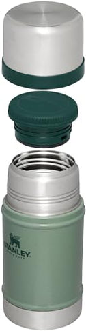 Stanley jar lid with integrated spork demonstrates leakproof design for travel meals.