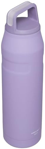 STANLEY IceFlow 36 oz bottle, front view, keeps drinks cold during workouts.