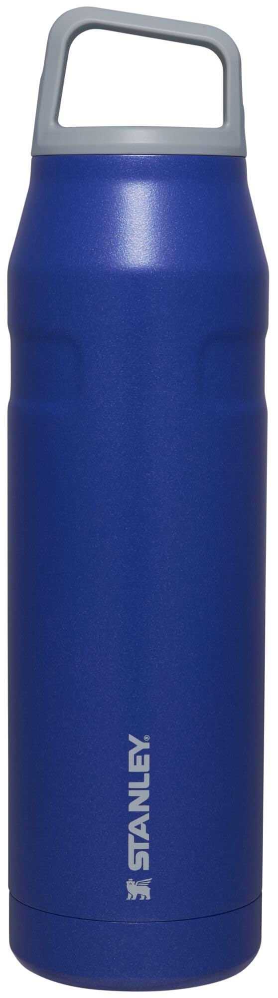 Stanley IceFlow cap-carry bottle closeup with rotating lid for quick, cold hydration on the go.