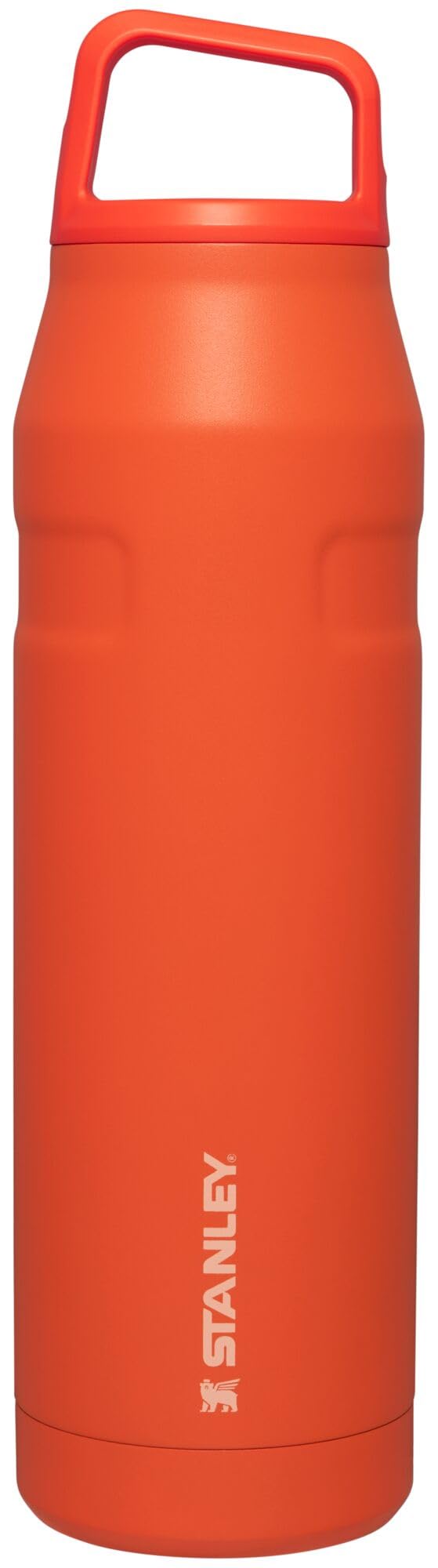 Stanley IceFlow Cap and Carry bottle angled lid enables quick sips on the go.