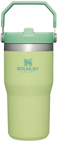 Stanley IceFlow 20 oz citron tumbler with flip straw for cold beverages.
