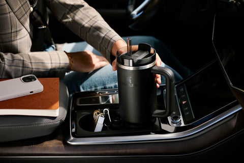 Dishwasher-safe tumbler for quick cleanup.