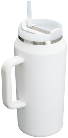 STANLEY Quencher FlowState lid rotates for splash-resistant sipping and versatile opening.