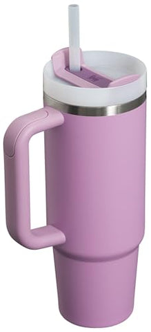 STANLEY Quencher H2.0 Lilac FlowState lid with three positions.