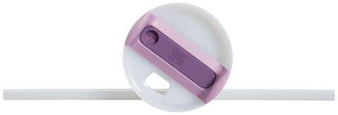 STANLEY Quencher H2.0 Lilac straw and lid in action for sip comfort.